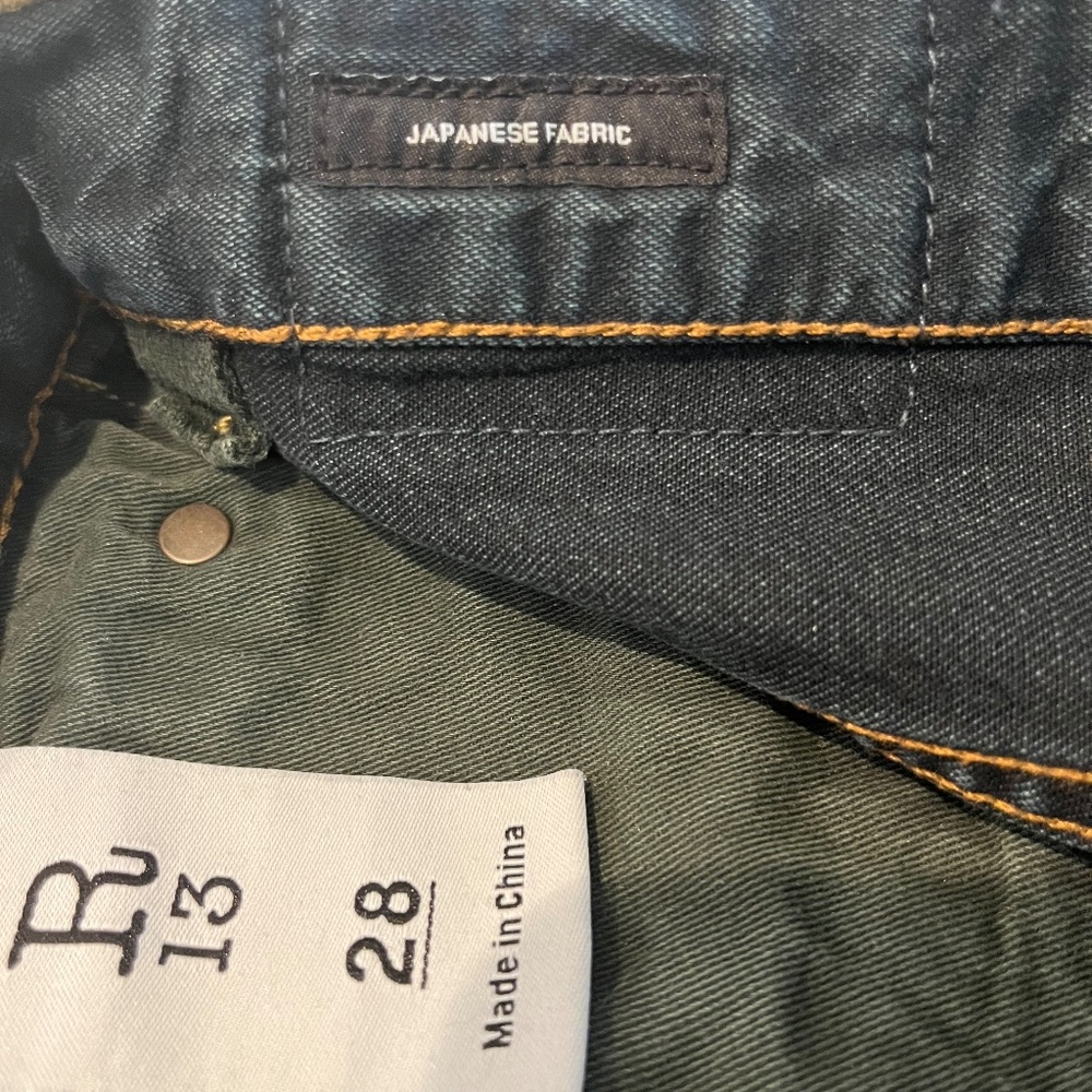R13 Tailored Drop jeans in Camden Indigo size 28 - Picture 8 of 10